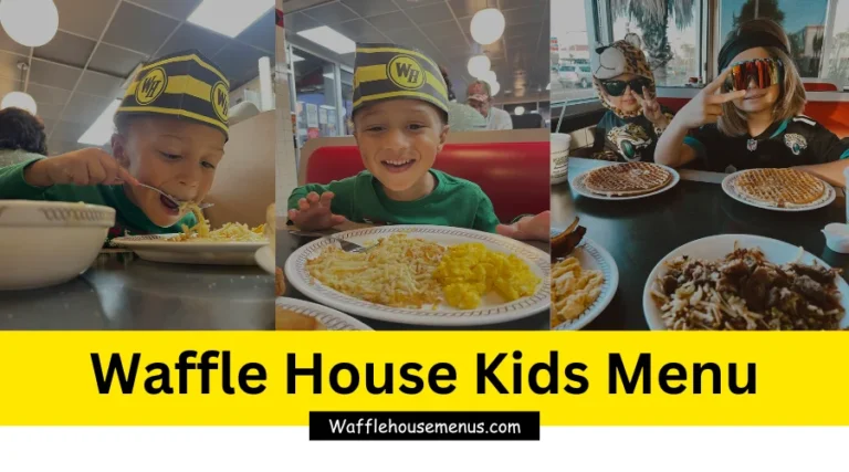 Waffle House Kids Menu with Prices July 27, 2024