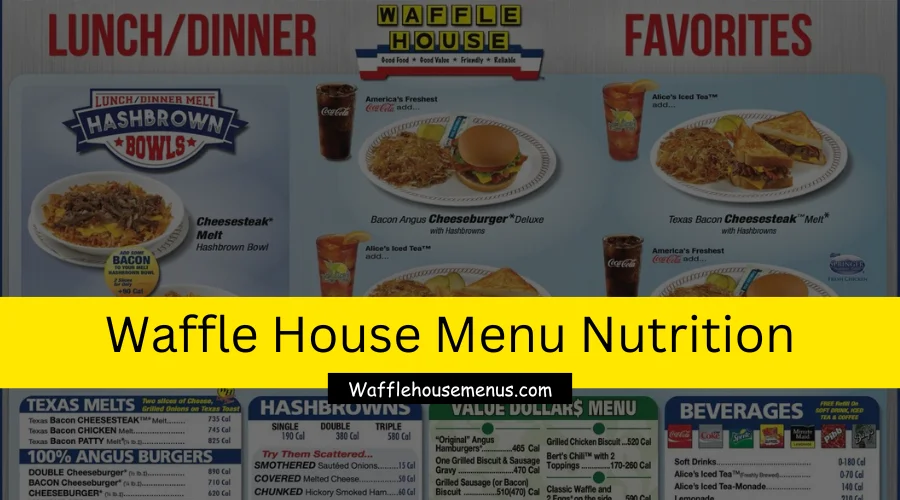 Waffle House Menu Nutrition