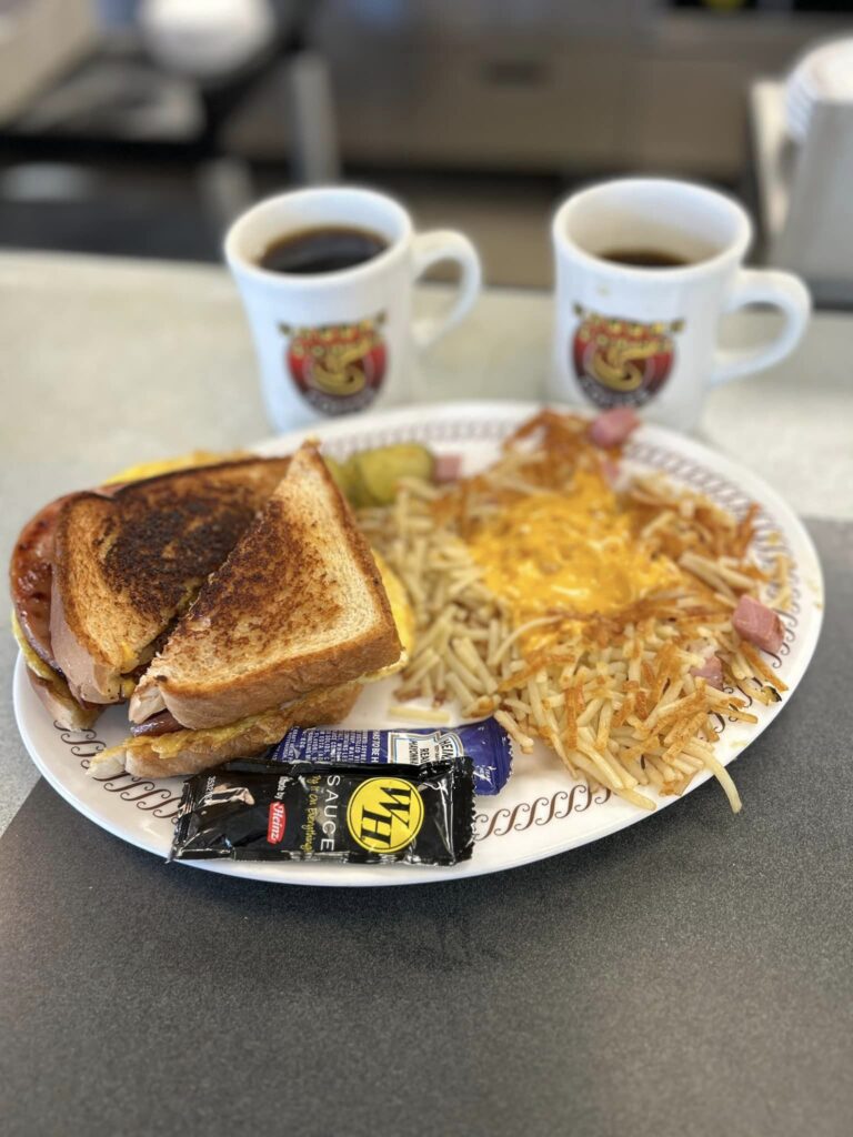 breakfast at Waffle house
