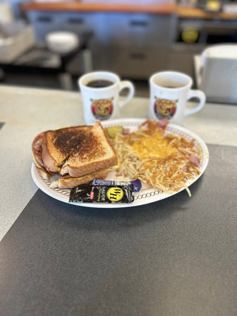 breakfast at Waffle house